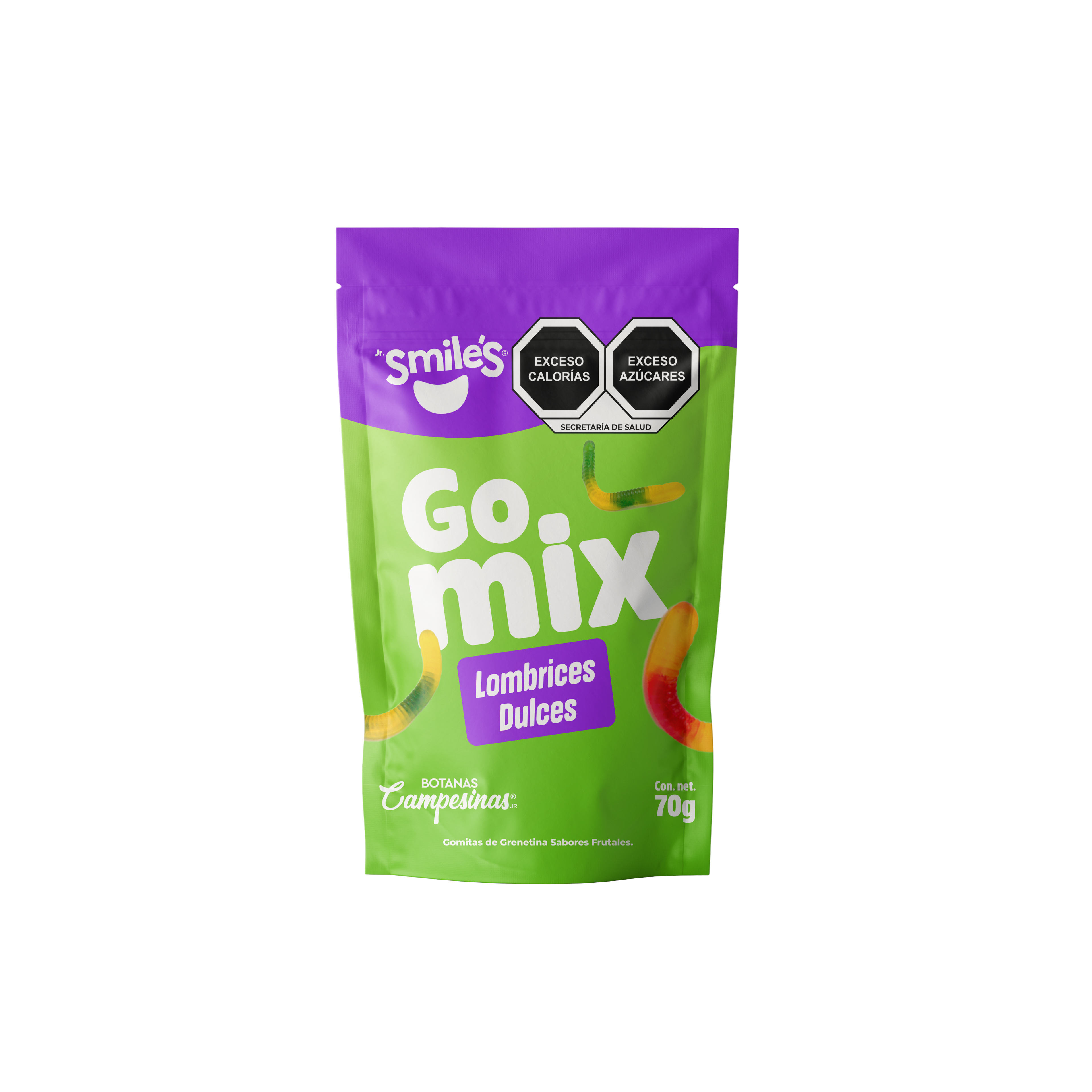 LOMBRICES DE COLORES GOMITAS