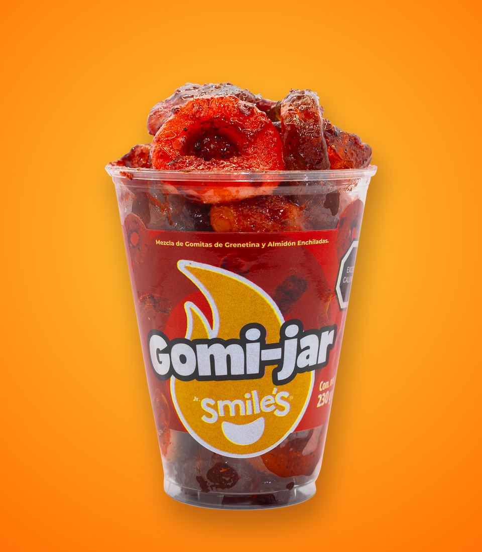 Gomijar: vaso de gomitas enchiladas Smiles